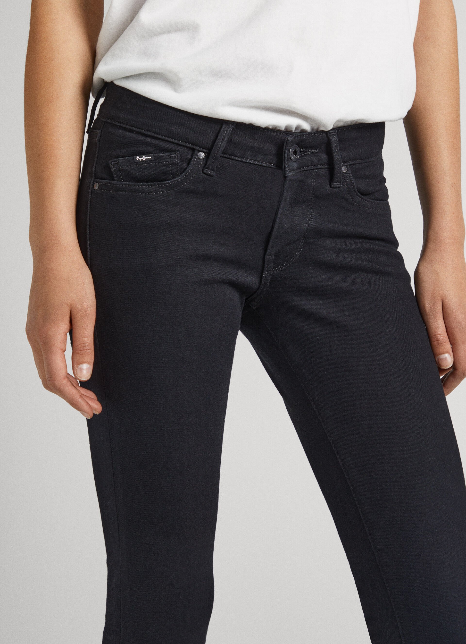CALÇA JEANS PIXIE FIT SKINNY TIRO TAMANHO MÉDIO - jeans