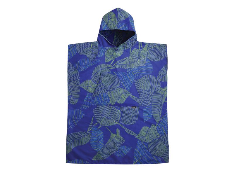 PackTowl Poncho L/XL, Blau/Grau, 142 cm x 97 cm Umzieh-Poncho