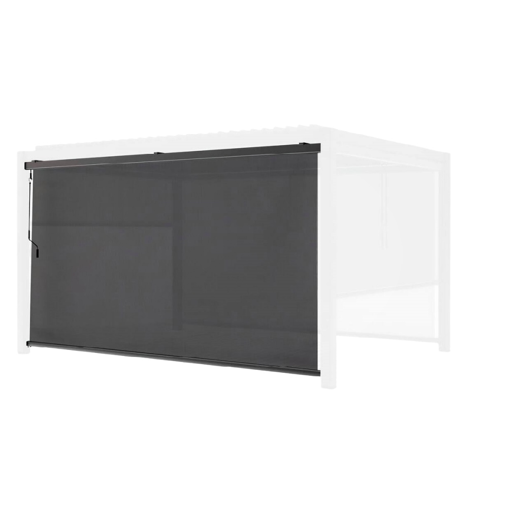Store latéral pour pergola 300×250 cm – toile polyester gris anthracite – protection solaire et intimité – compatible avec pergolas