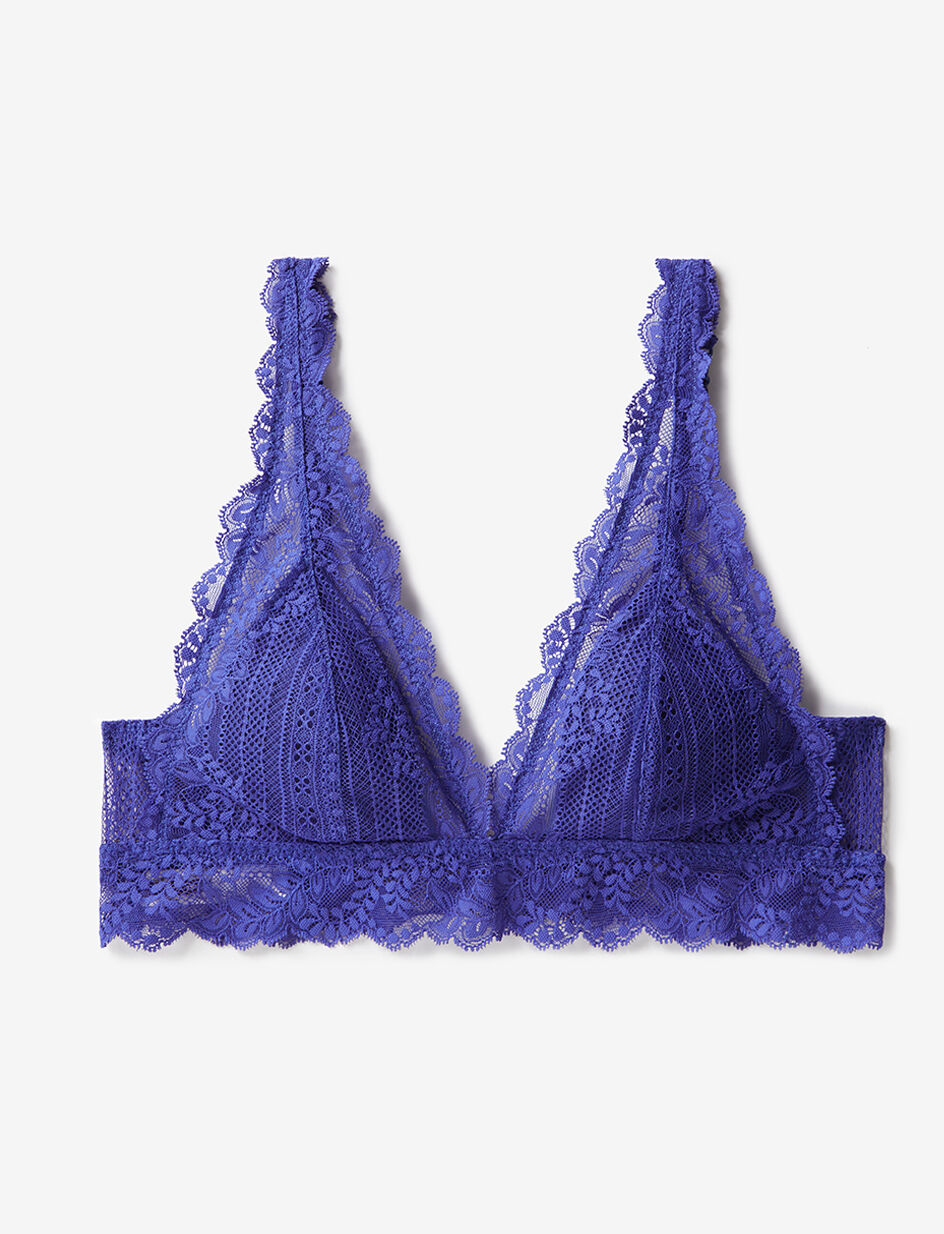 Soutien-gorge brassière sans armatures - bleu franc
