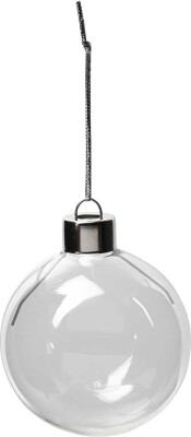 Glaskugle - H 6,9 CM - Ø 5,9 CM - Transparent - 8 Stk