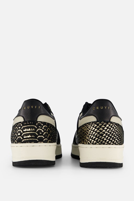 Cruyff Campo Low Lux Snake Sneakers zwart