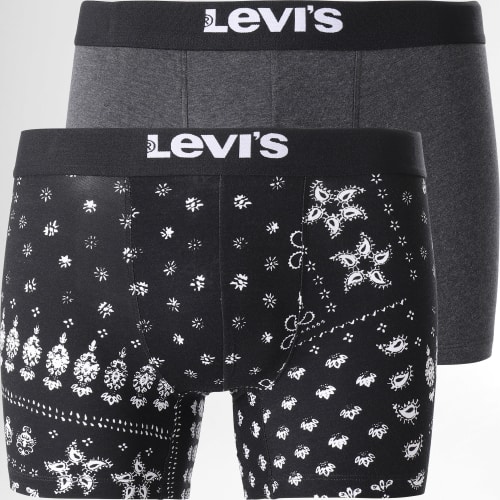 Lot De 2 Boxers 701224657 Noir Gris Anthracite Chiné