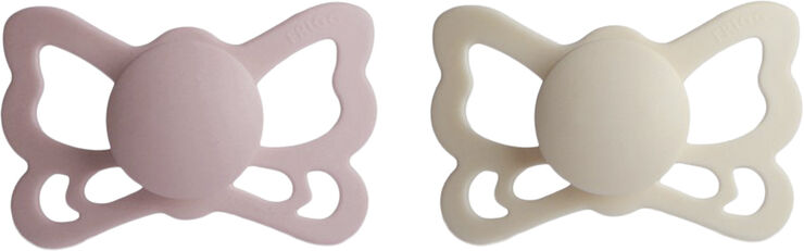 Frigg FRIGG Butterfly anatomiske sutter i medicinsk silikone 2-pak str. 2 - Cream/blush