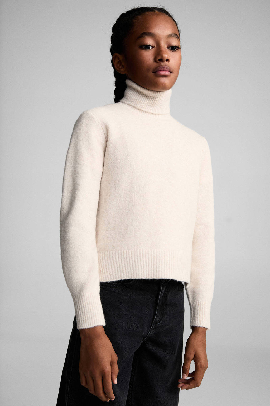 Mango Kids gebreide trui beige