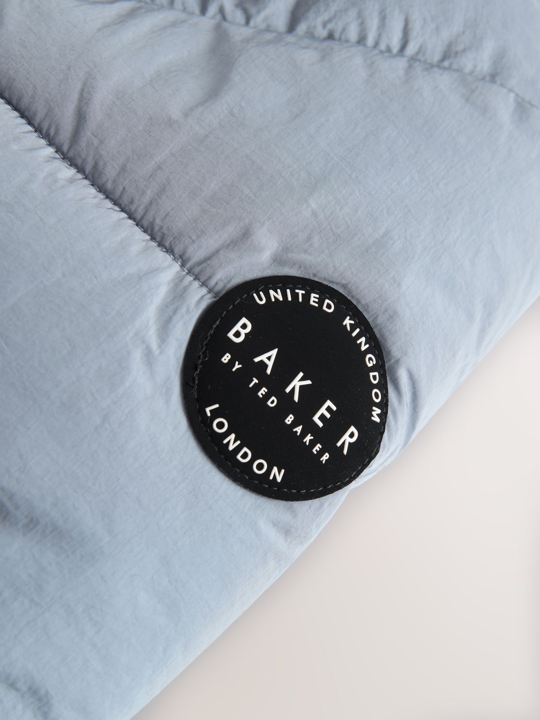 Lichtblauw - Baker By Ted Baker - Regenbestendige gewateerde jas