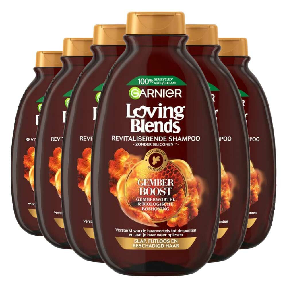 6x Garnier Loving Blends Gember Boost Shampoo300 ml
