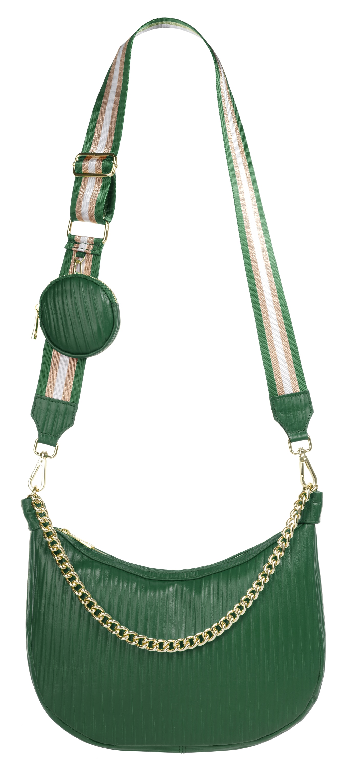 Cluty Umhängetasche echt Leder, Made in Italy