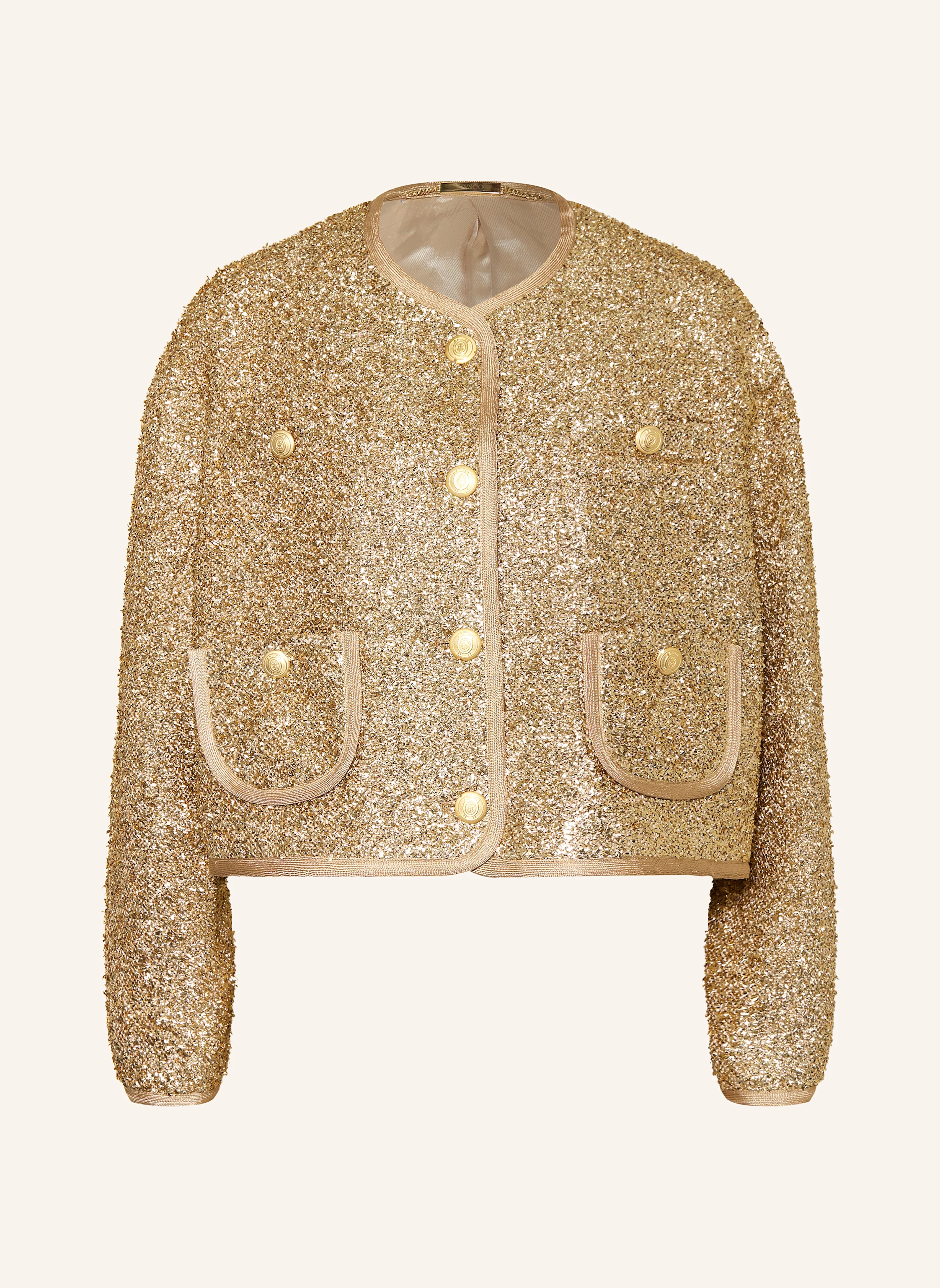 NVSCO Kastenjacke mit Glitzergarn
