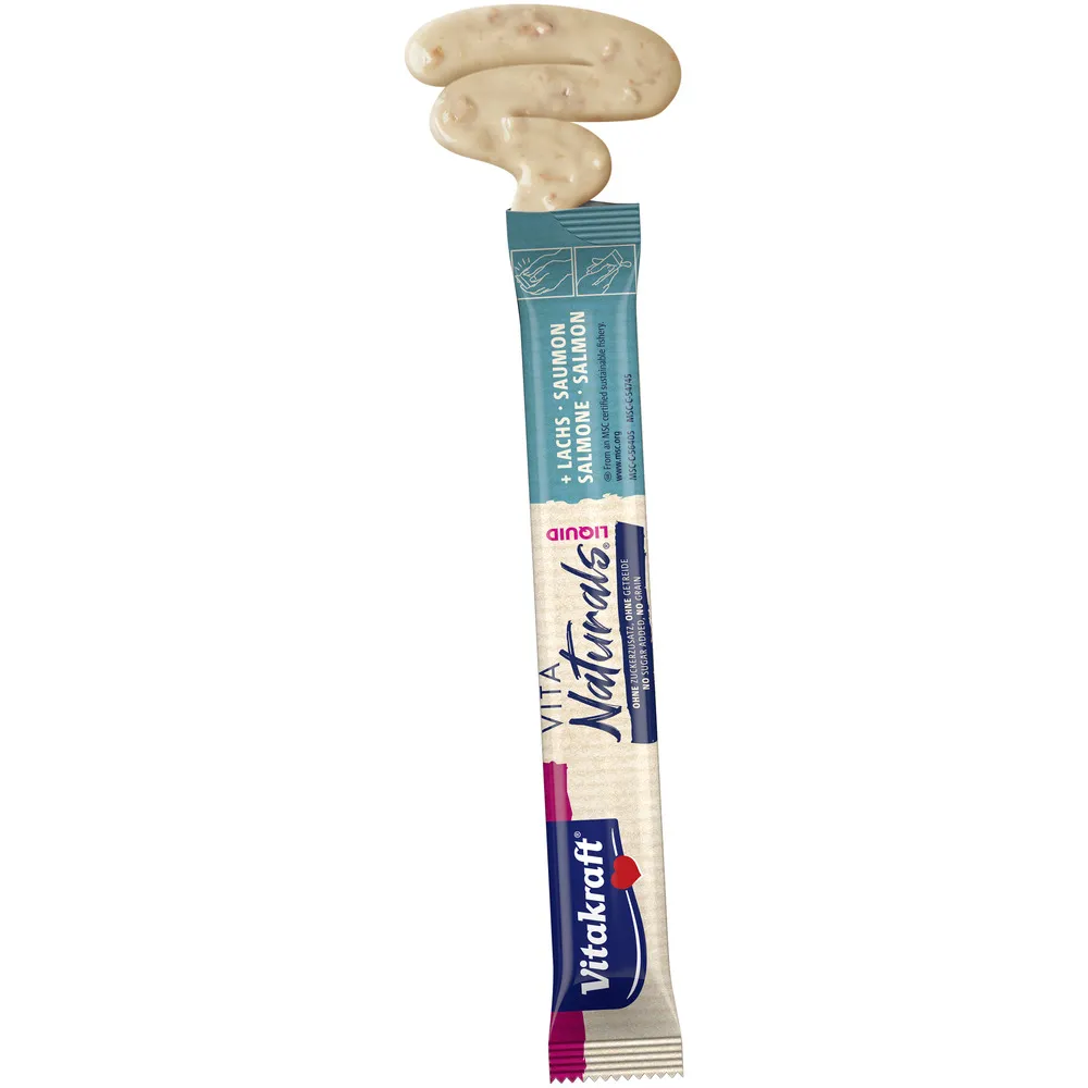 Vitakraft Vita Naturals liquid snack m. laks - 75 g.