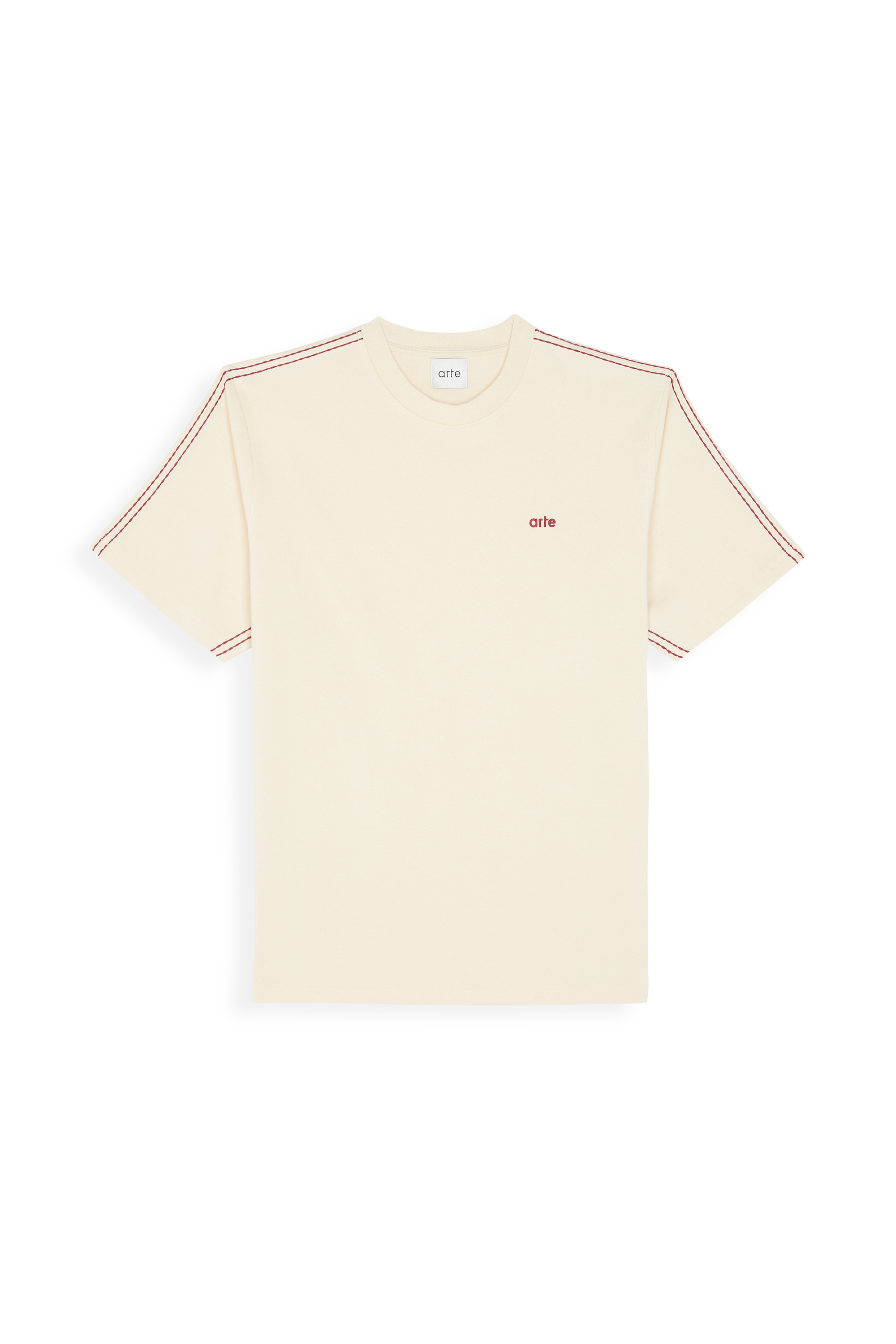 ARTE ANTWERP T-shirt Trevor Detail Sleeve  Beige