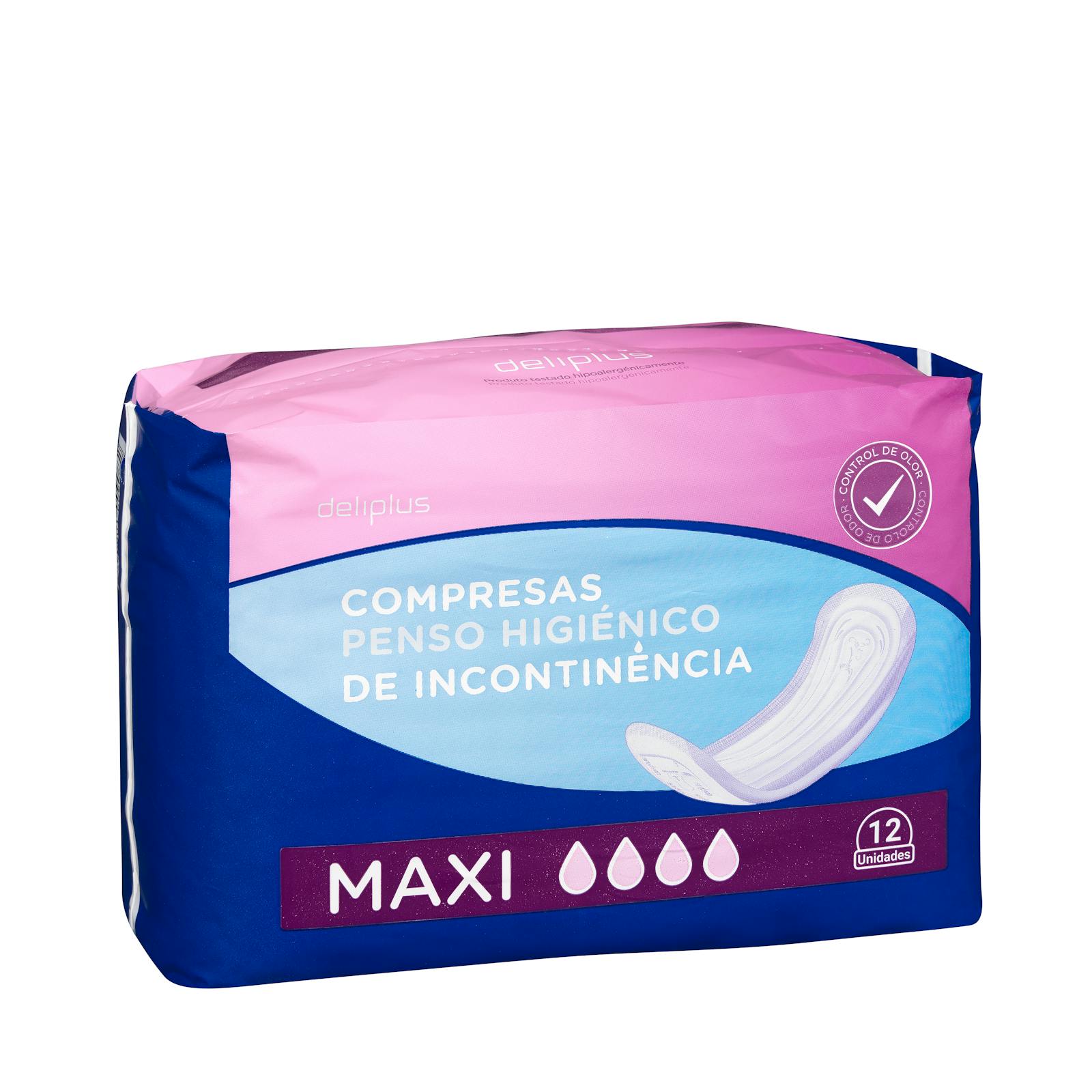 Serviette d'incontinence Deliplus Maxi sans ailes