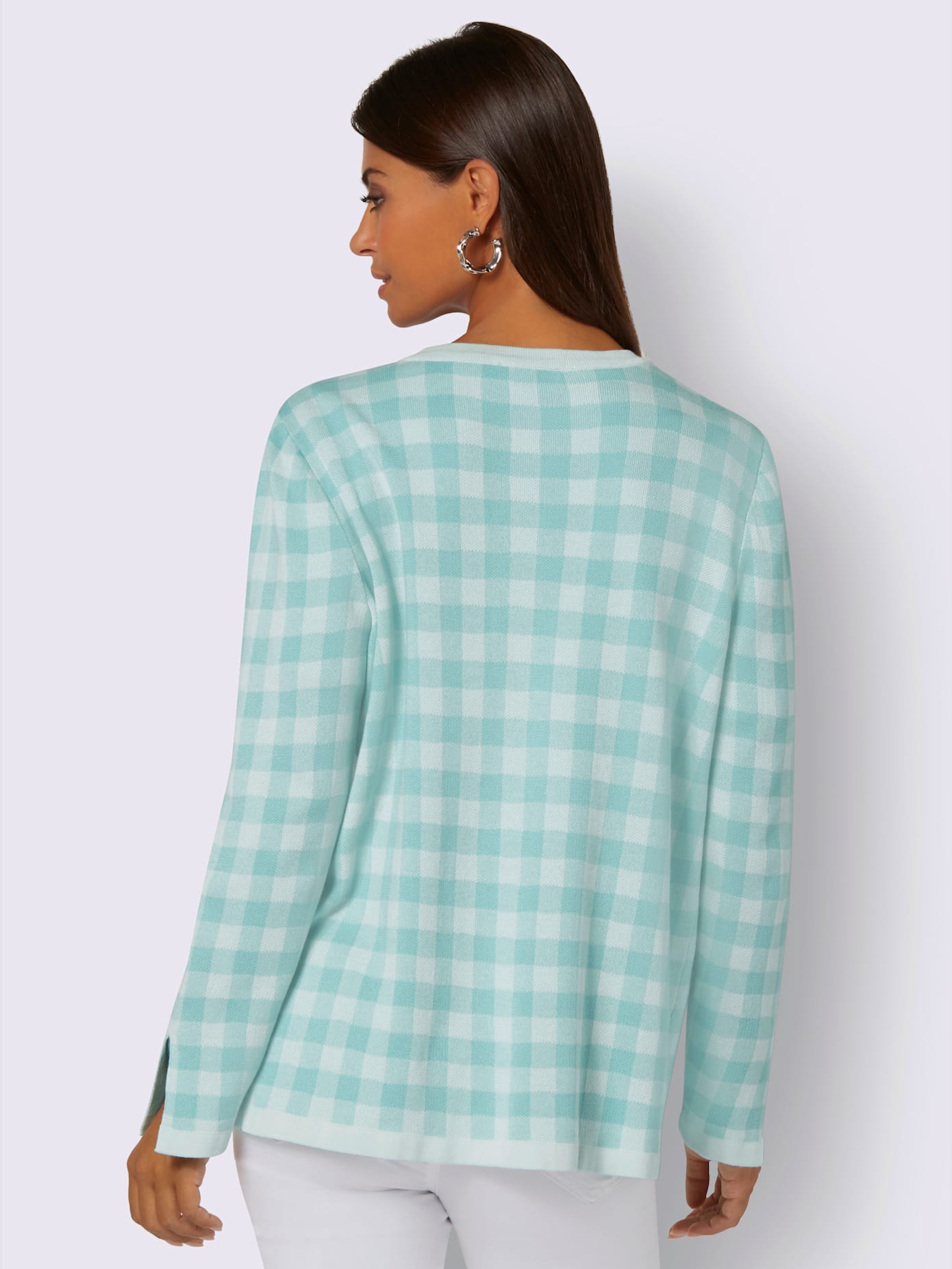 Veste en tricot motif jacquard