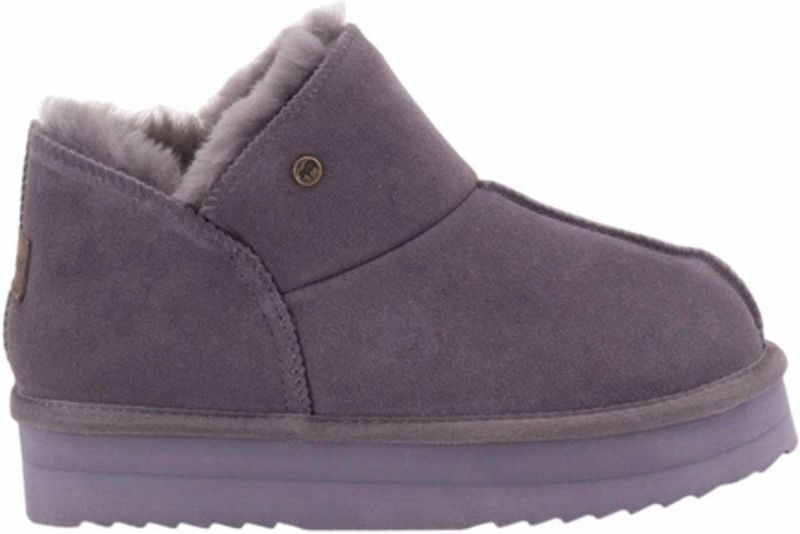 Warmbat Pantoffels Willow Suede Plateau Plum