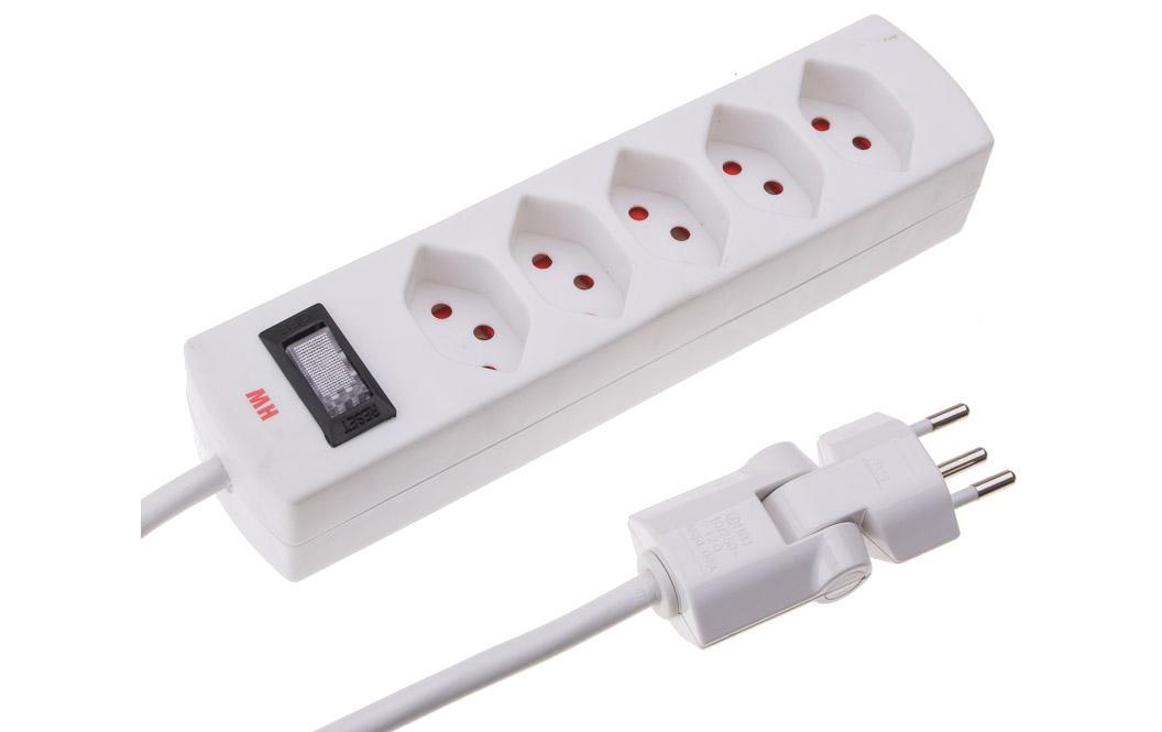 Steckdosenleiste Safety-Line 5x T13Steckdosenleiste mit Kinderschutz und Clip-Clap-Stecker