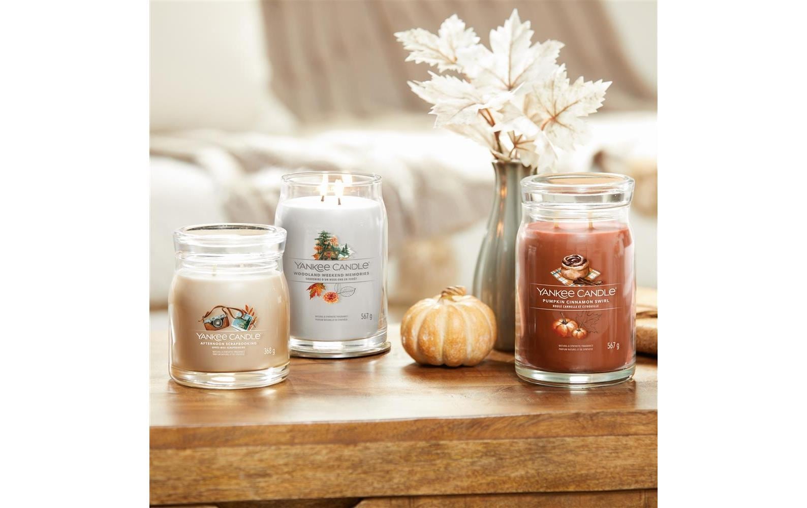 Duftkerze »Yankee Candle Signature Pumpkin Cinnamon Swirl Signature Large Jar«