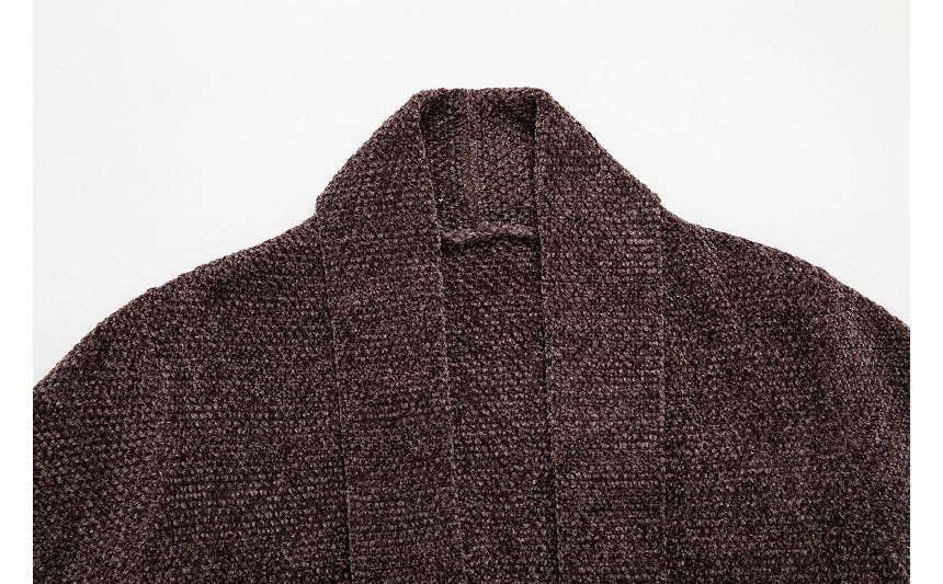 Lefitt - Melange open voorkant vest