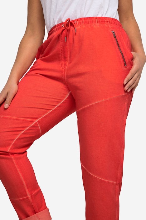 Jogginghose, cold dyed Sweat, Ziernähte, Elastikbund