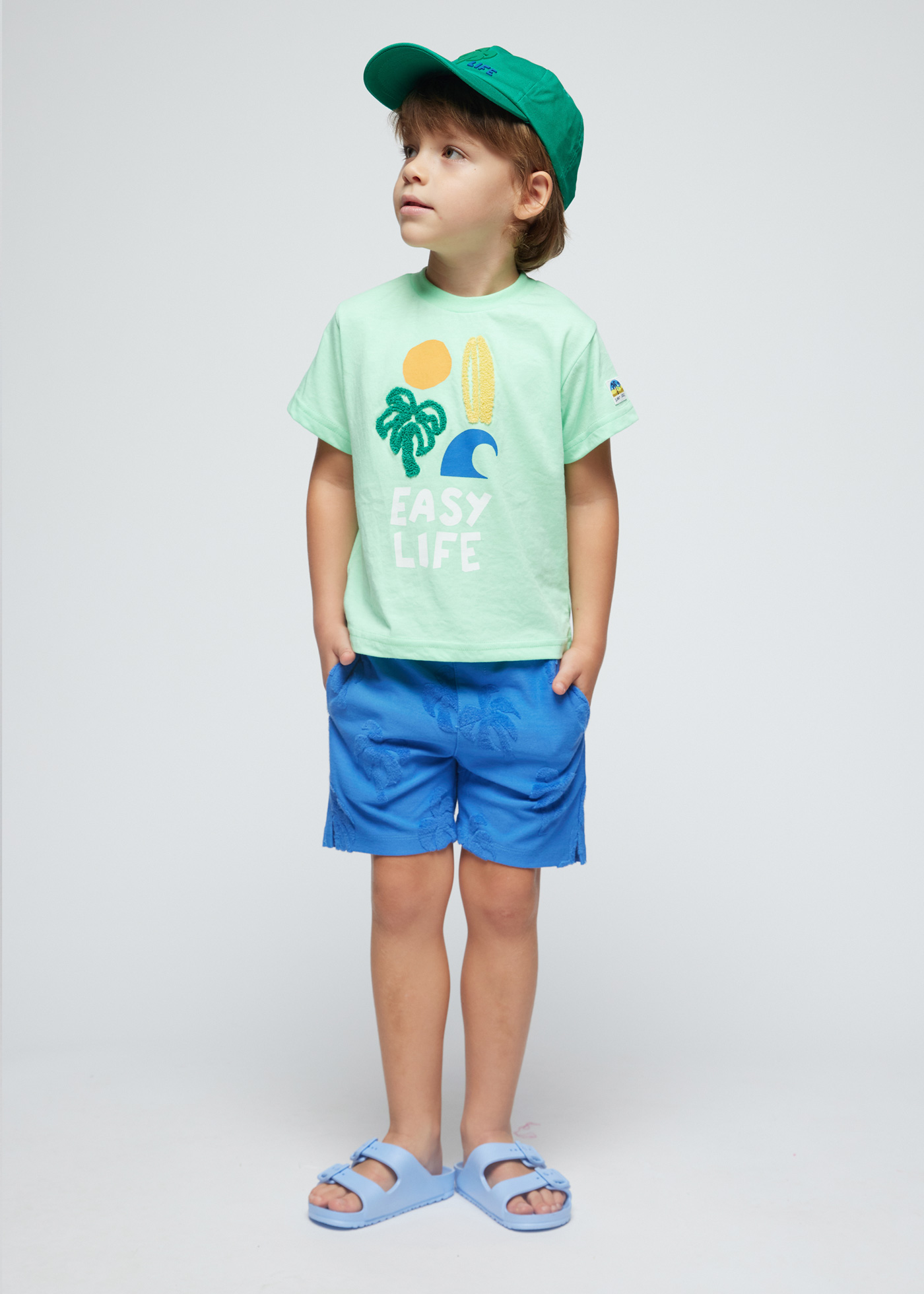 Camiseta Better Cotton de ajuste confortável para meninos, estampa Melancia.