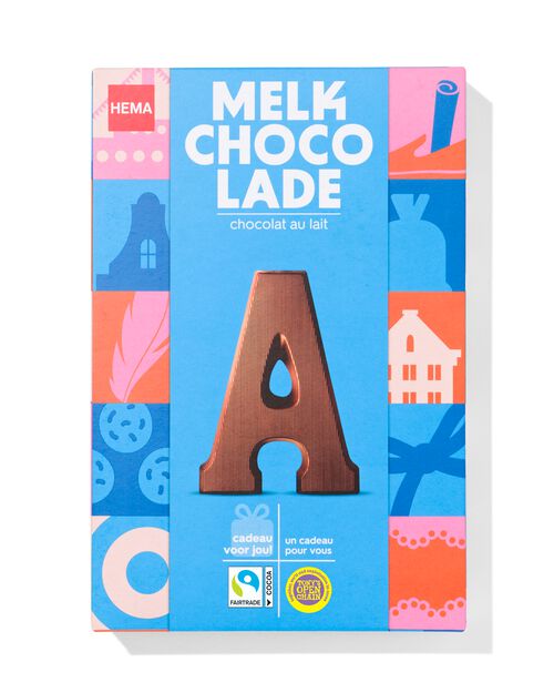 lettre A en chocolat au lait 140g
