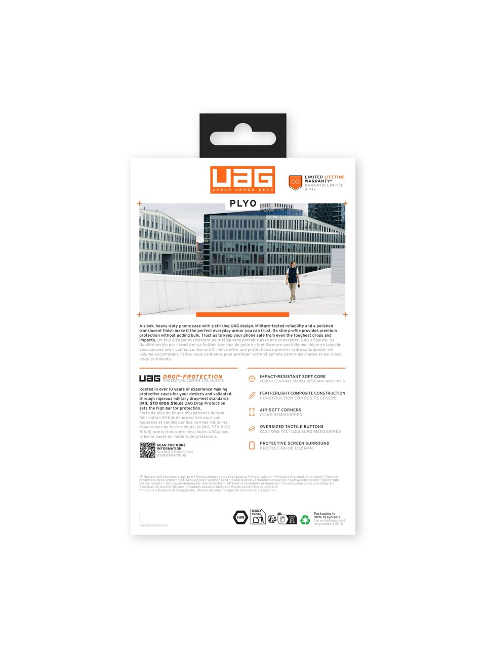 iPhone 16e Schutzhülle Plyo (114502114343) - Transparent (Ice)
