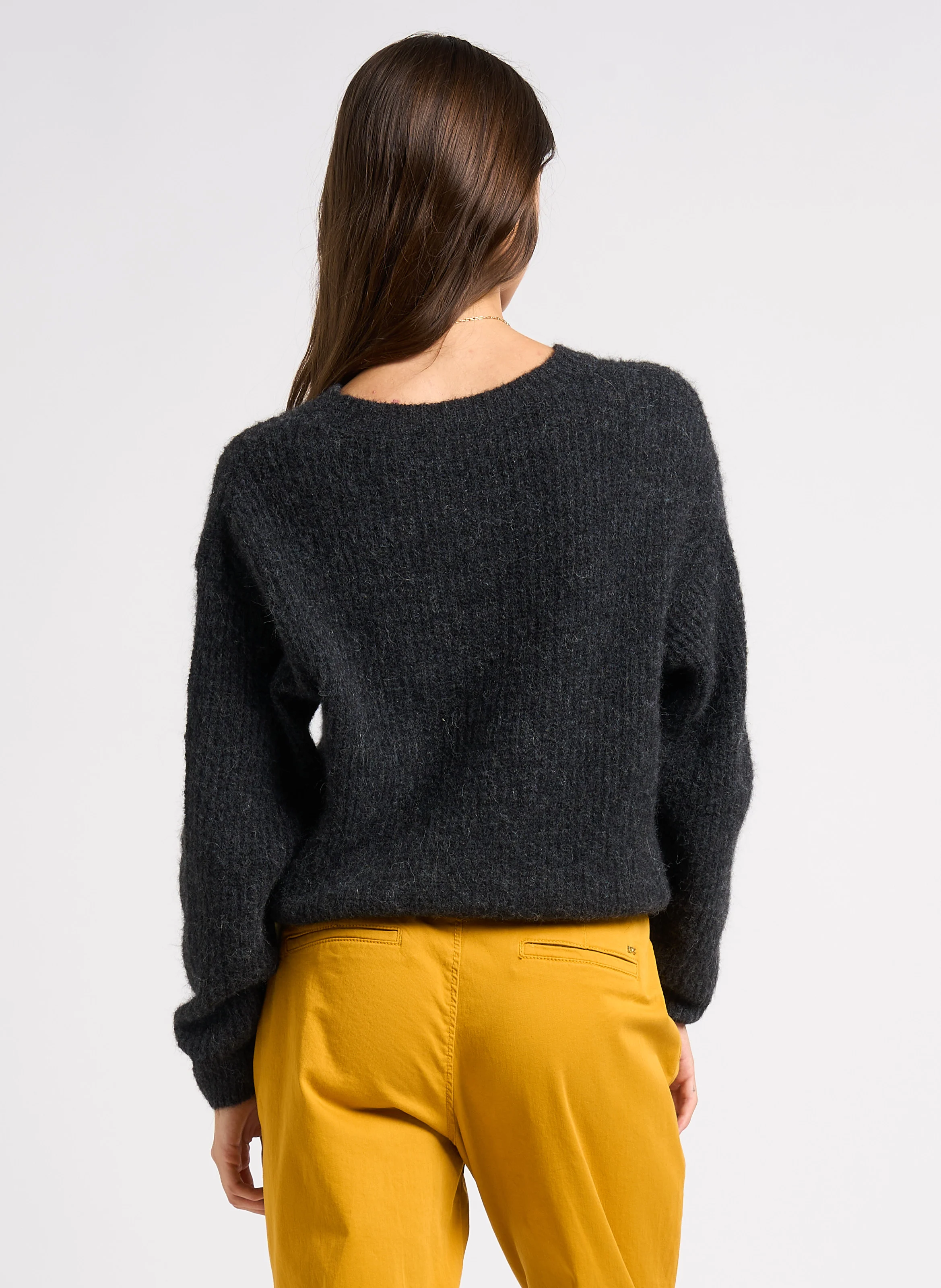 EAST - Pull col rond uni | Gris