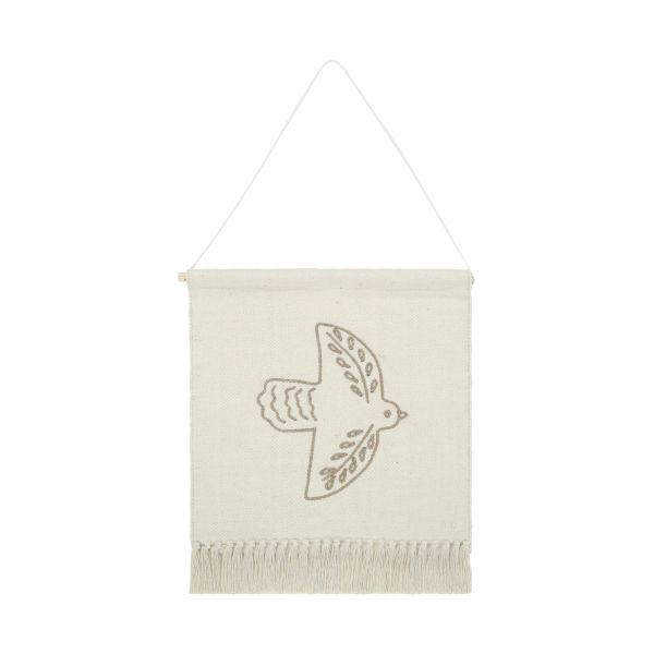 Puck Bird Wandkleed – Crème
