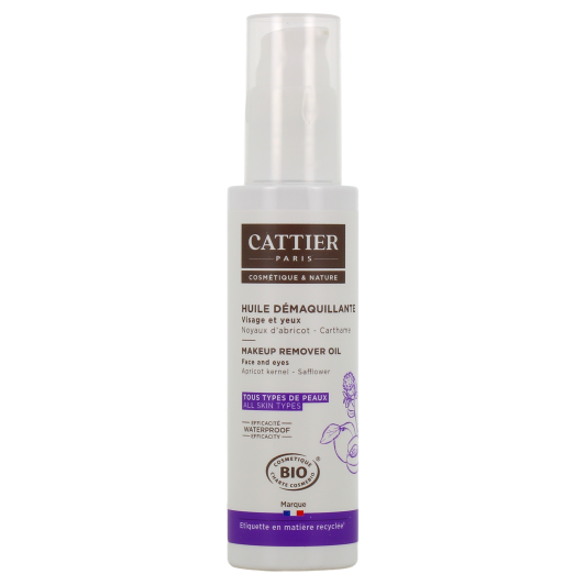 Cattier huile démaquillante bio - Démaquillant tous types de peau