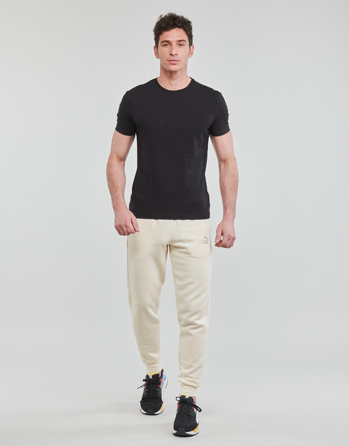 Puma - ESS+ EMBROIDERY LOGO PANT - Blanc cassé