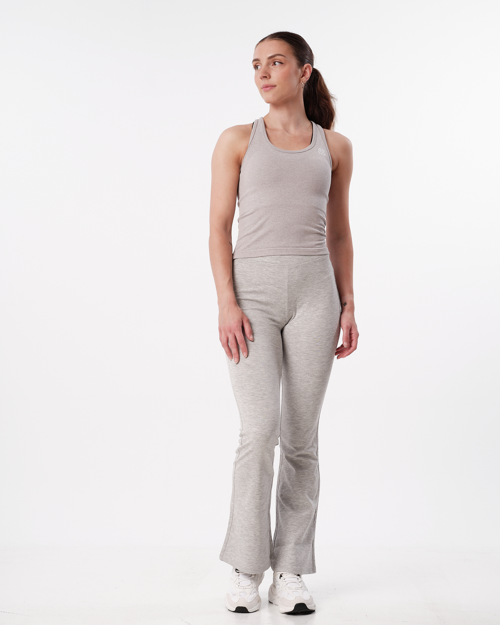 Bumpro Everyday Flare Pants Grey Marl