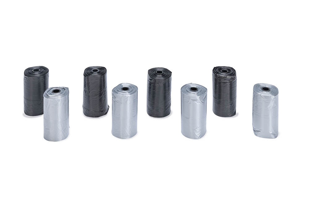 Beeztees Navulling - Poepzakjes - 160 Stuks - Zwart Grijs