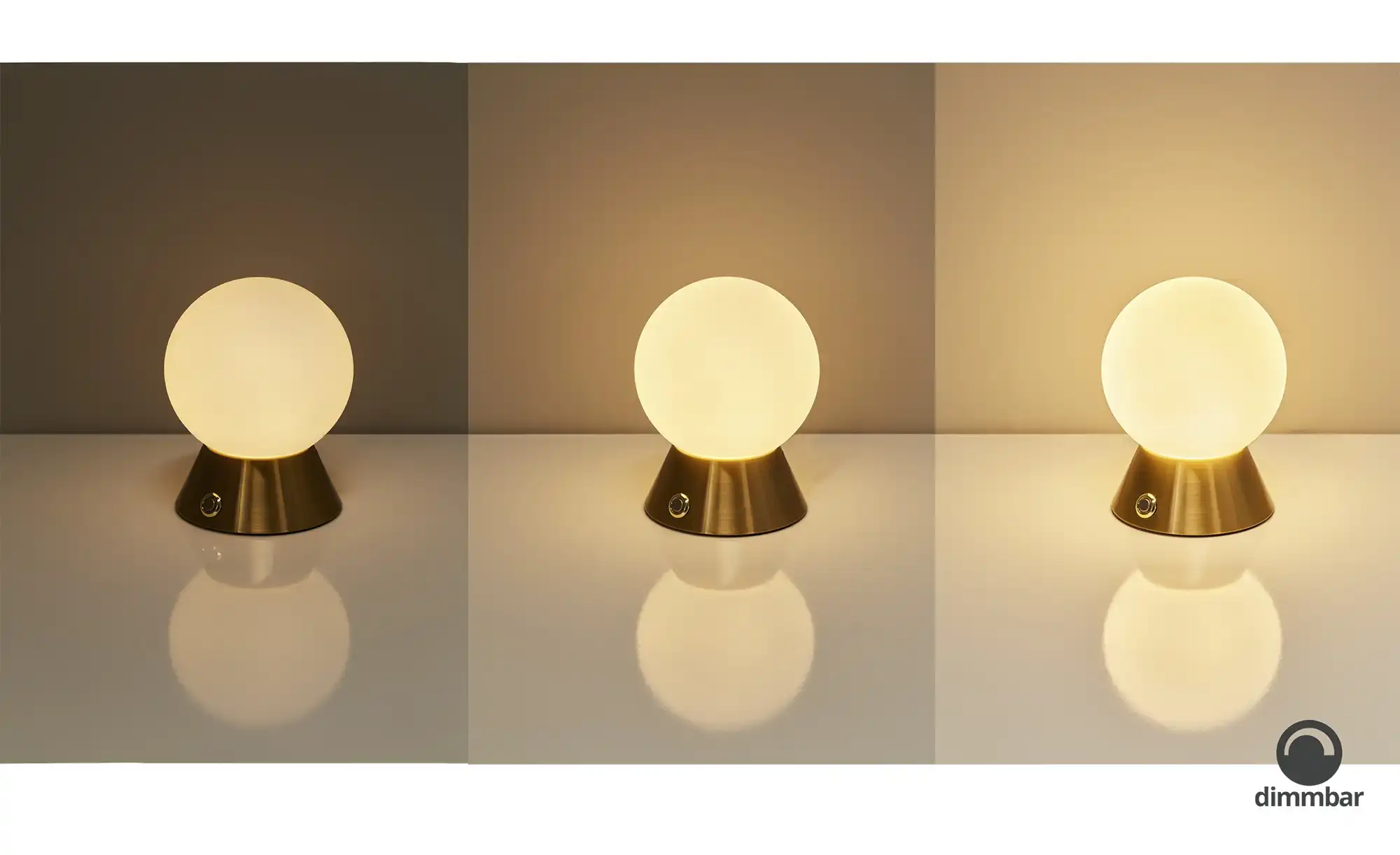 levelone LED-Tischleuchte, 1-flammig, messing-matt