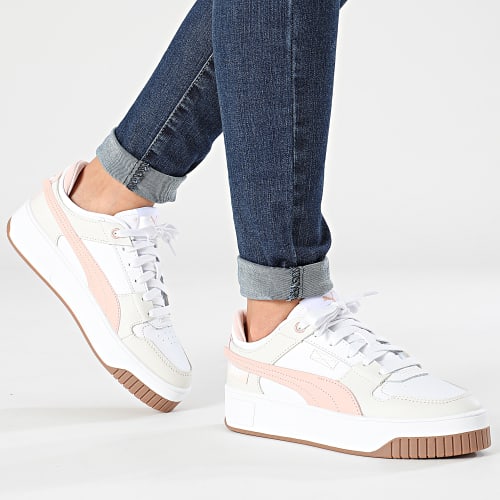 Baskets Femme Carina Street VTG 392338 Puma White Rose Quartz Gray