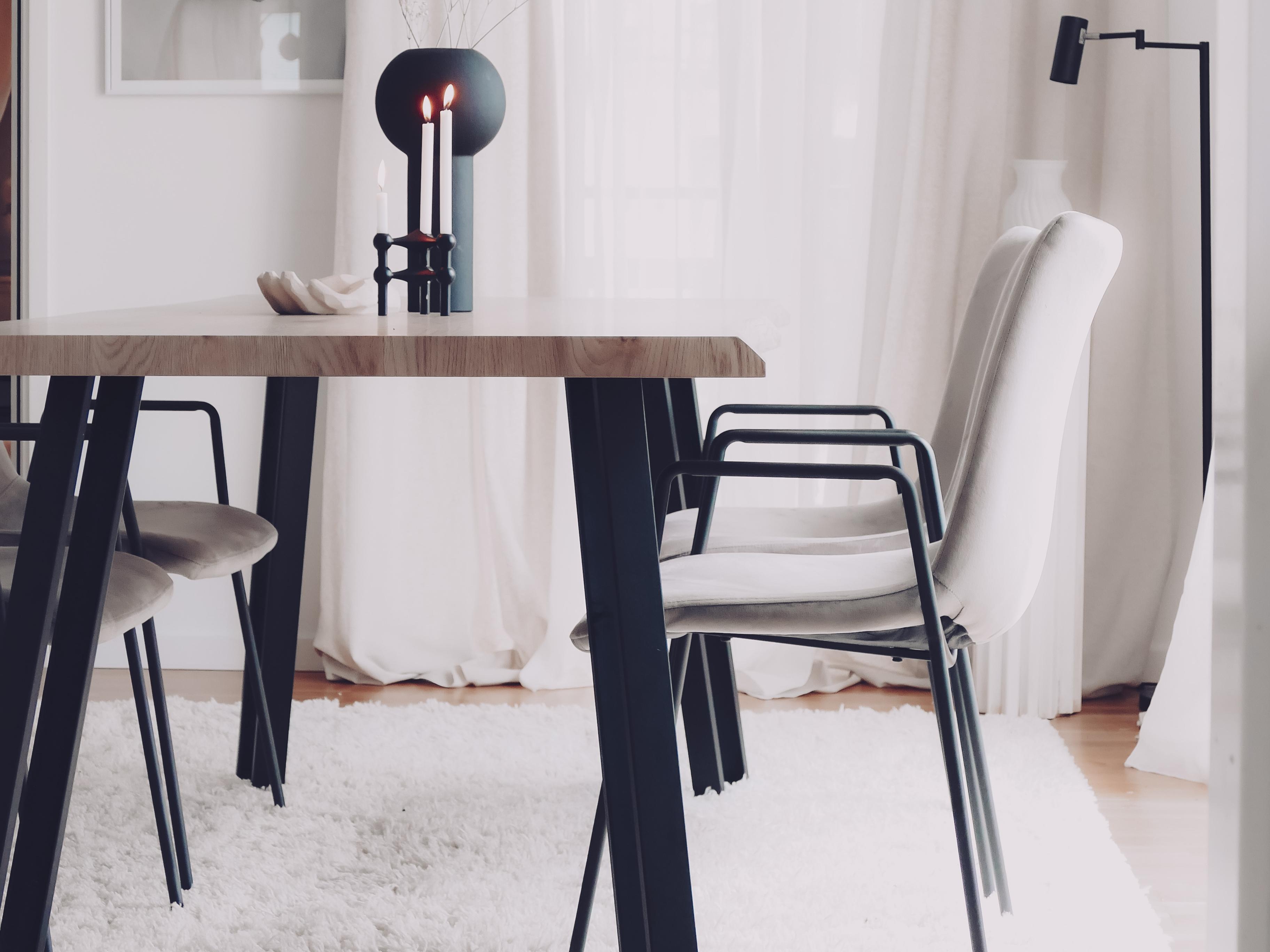 Set van 2 eetkamerstoelen JEFFERSON Fluweel Taupe