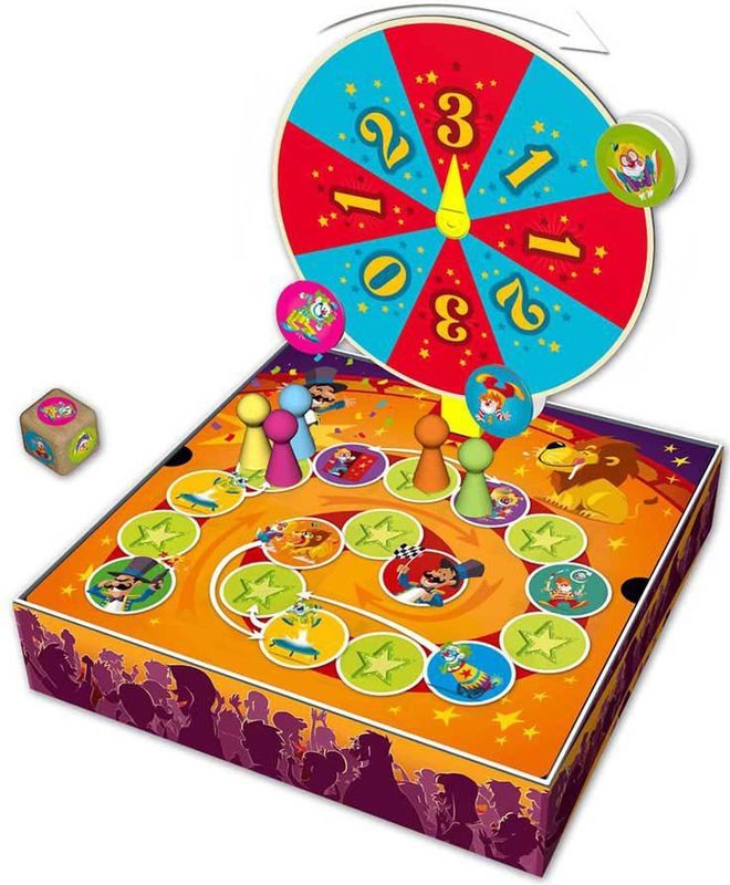 Blue Orange Games - Spin Circus - Familiespel - NL/FR/EN - 2-5 Spelers - Geschikt vanaf 4 jaar