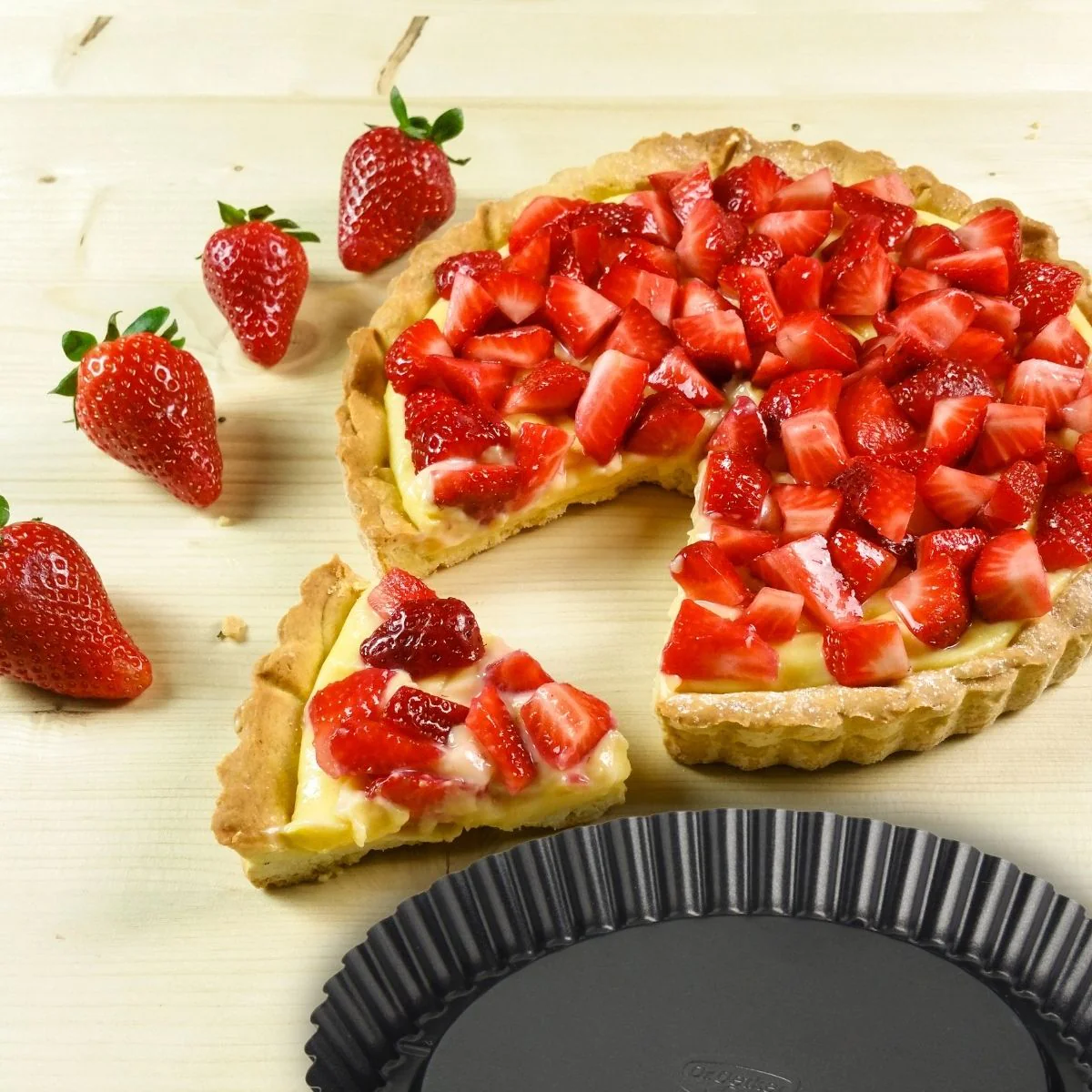 Set de 2 moules à tarte renversée 22 cm et 28 cm tradition Dr. Oetker