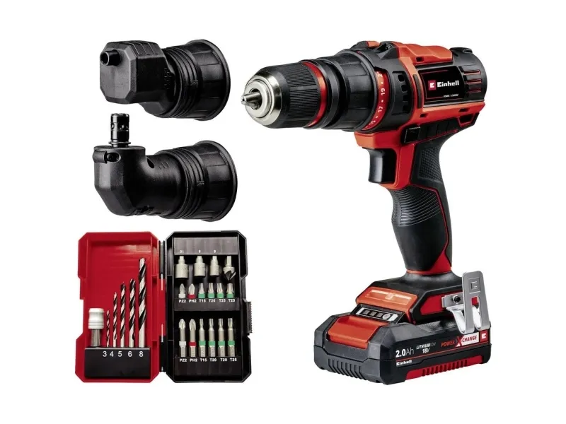 Einhell TE-CD 18/45, Pistolgreb boremaskine, Nøglefri, Børstet, 1,3 cm, 2 mm, 45 Nm