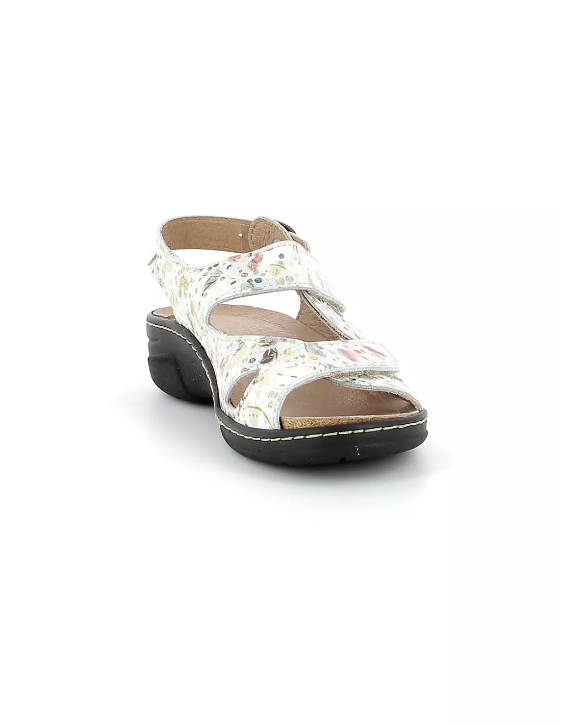 LONGO LONBOUMA 1072514 WEISS MULTI - Sandales & nu-pieds Blancmulti