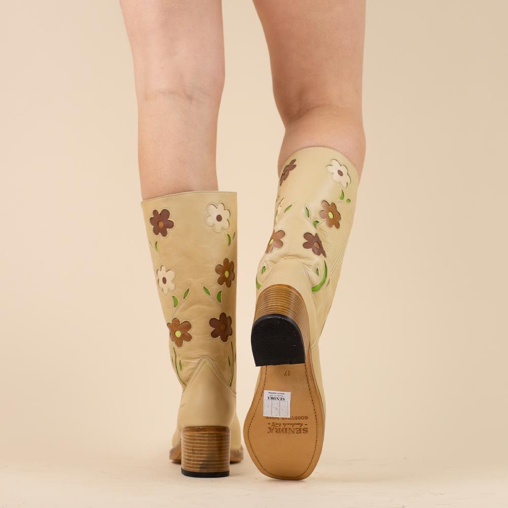 Sendra retro boots 4755 crema