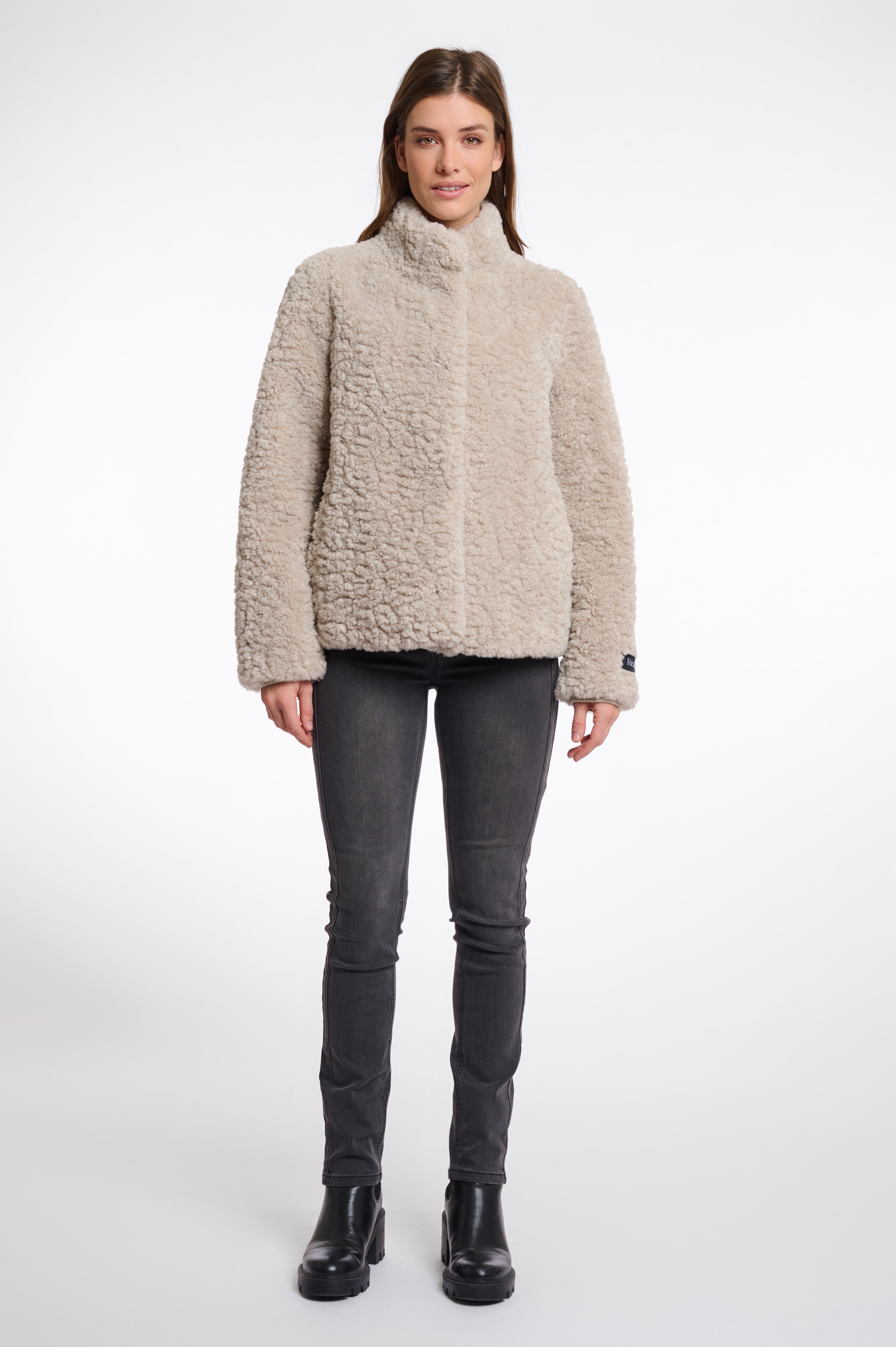 Rino & Pelle Kurzjacke »KION« ohne Kapuze in Fell-Optik