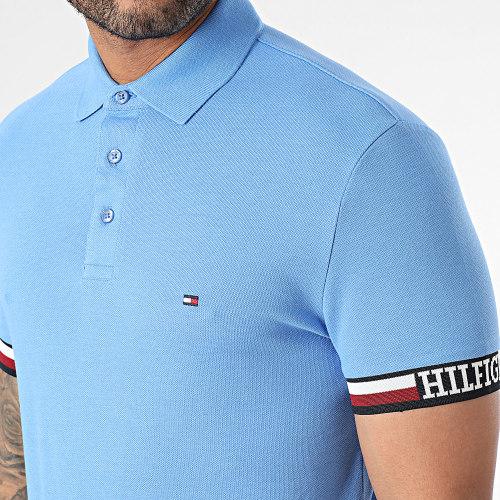 Polo Manches Courtes Monotype Flag 3585 Bleu Clair