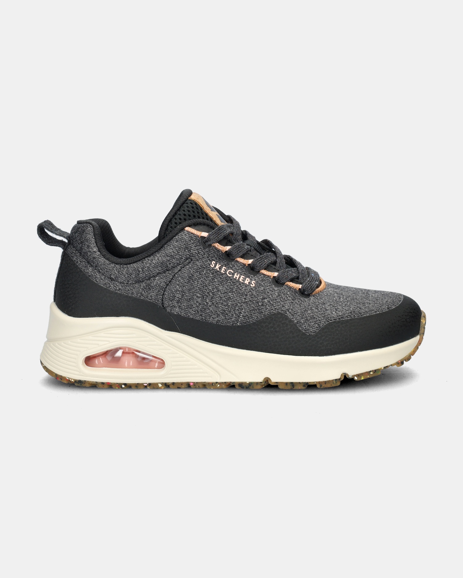 Skechers Uno Lage sneakers  - zwart