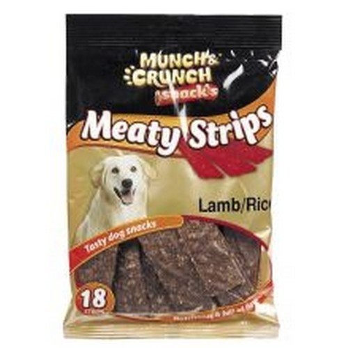 Pacote com 18 tiras para cães, sabor Cordeiro e Arroz.