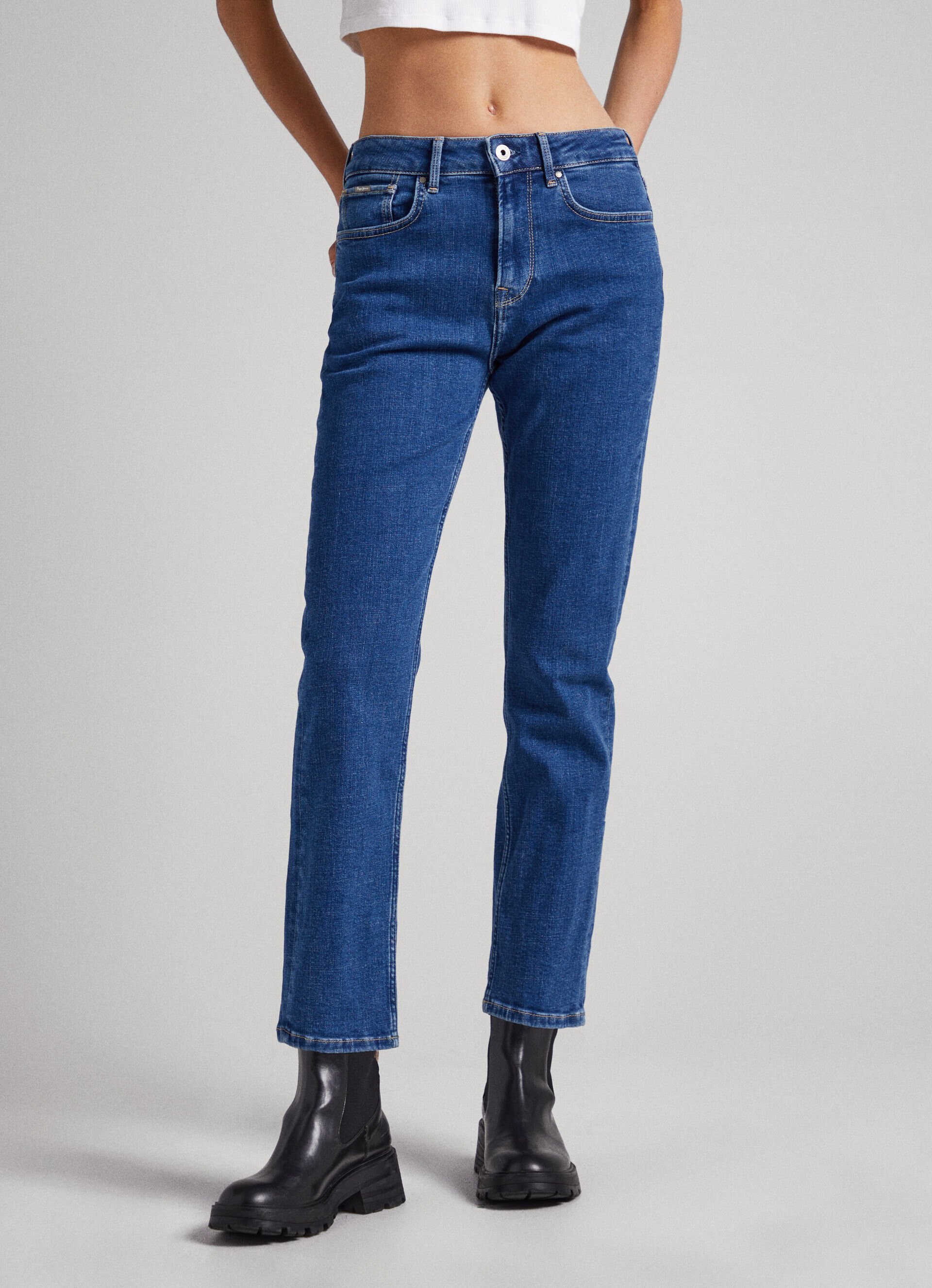 CALÇA JEANS MARY FIT REGULAR TIRO ALTO - jeans