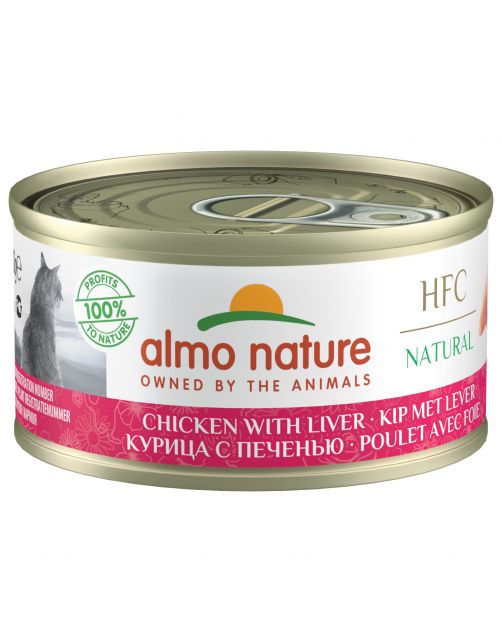 Almo Nature Hfc Cat Natural Blik 70 g - Kattenvoer
