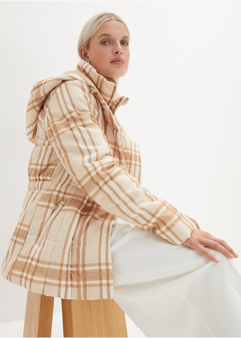 Veste matelassée à carreaux