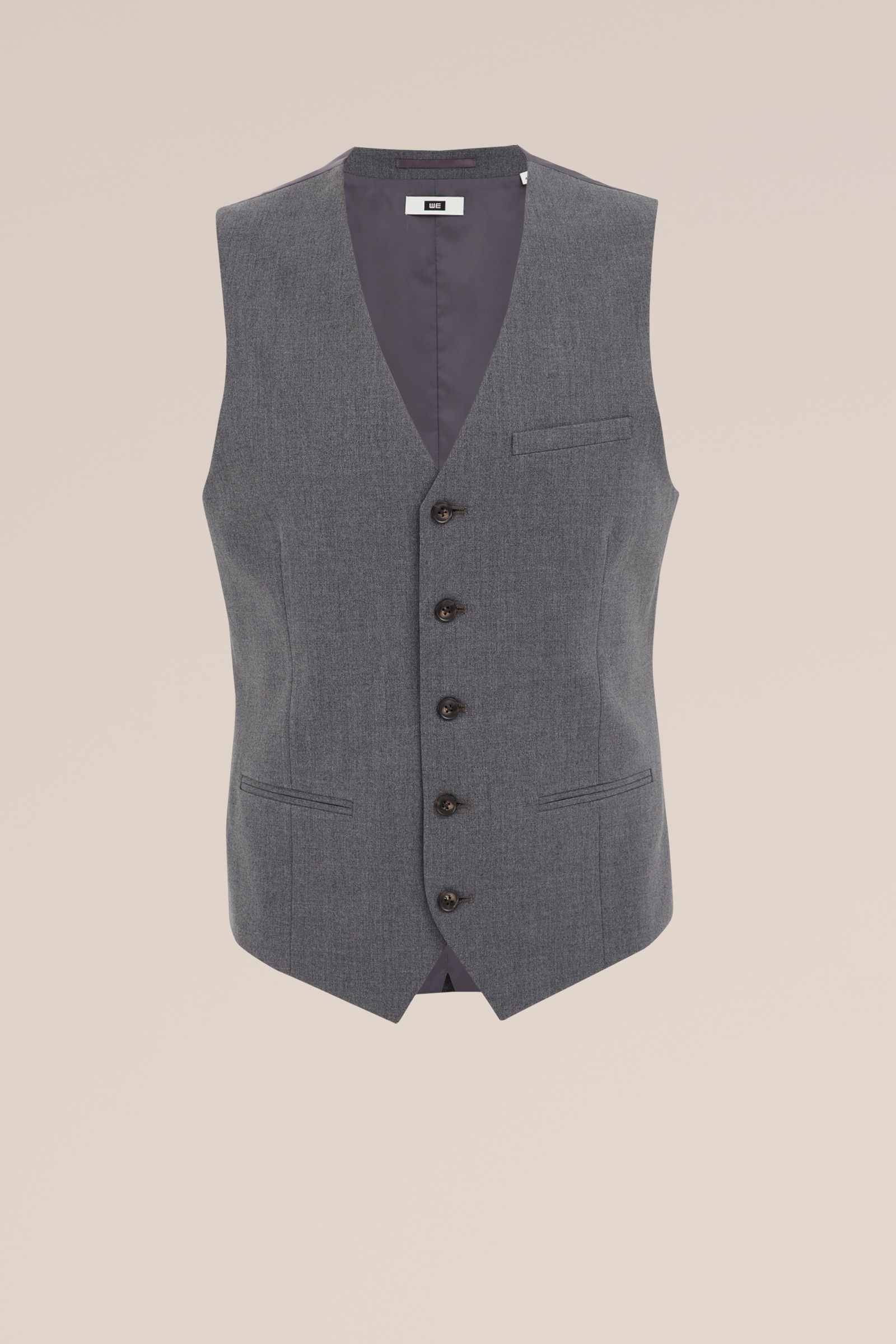 slim fit gilet Fundamentals Donkergrijs