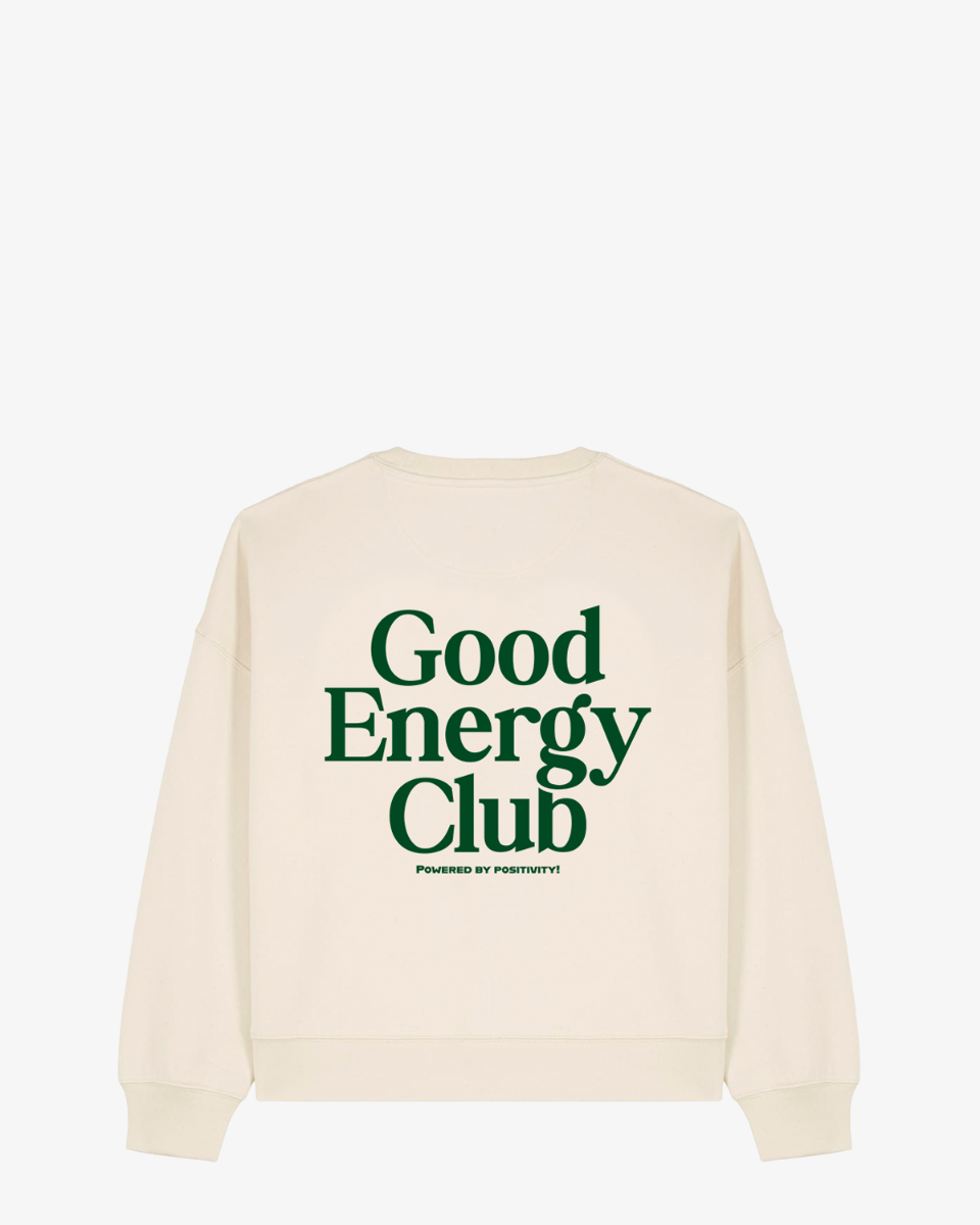 Aquila Good Energy Club Ecru/Donkergroen Damessweater