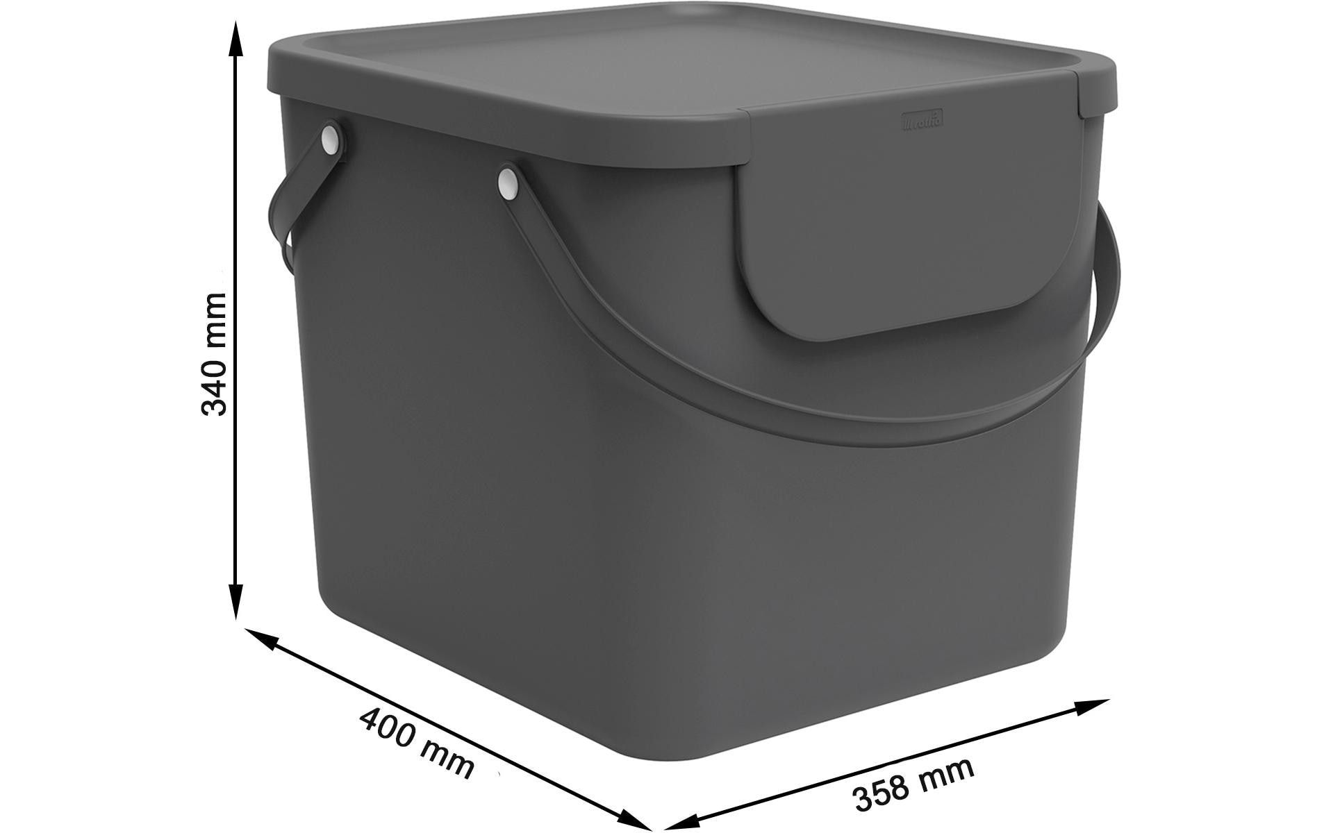 ROTHO Mülltrennsystem »Albula 40 l« 3 Behälter