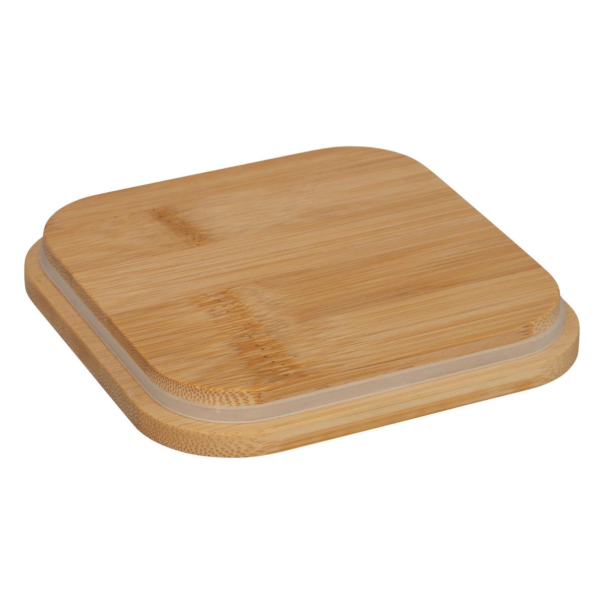 BOITE CARRE METAL BAMBOU SENSIA TAILLE S